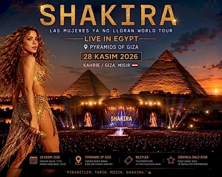 Shakira Konseri + Sharm El Sheikh ve Piramitler Turu 5 Gece Otel Konakmalı 